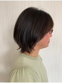 大人のエイジングケア くびレイヤー秋カラー似合わせ小顔カット
