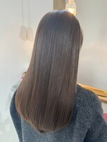 ビビバイベル(BiVi by BHEL)&nbsp;ミルクティーベージュピンクベージュカラー顔周りレイヤー韓国