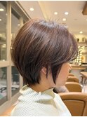 イメチェン外ハネボブ美髪ワイドバングレイヤーショート/大宮