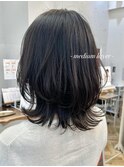 【ミディアムレイヤー】韓国風巻き☆レイヤーボブ☆クラゲヘアー