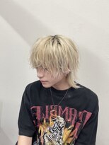 ハイライト/マッシュパーマ/ウルフ/アッシュブラック/渋谷駅