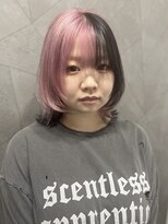 バレ(BALE)&nbsp;デザインカラー/ピンクカラー/ウルフカット/ブリーチ/滋賀/草津