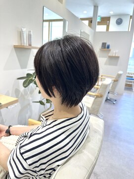 ブランシュ 南行徳店(BLANCHE) 夏/ハイライトカラー/くびれヘア/ショート/アプリコットオレンジ