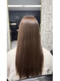 ロング　縮毛矯正　ツヤサラ髪に！