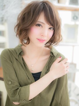 カバーヘア 上尾西口店(COVER HAIR) 外国人風大人ハイライトゆるふわボブパーマA1上尾20代30代40代!