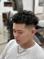 オアゾバーバー(OAZO BARBER) くるくるパーマ!男前なクールなスタイル!