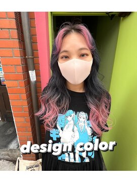 【デザインカラー】ネイビーとピンクカラー