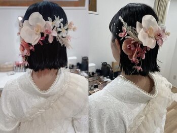 エリリーム(mlilym)の写真/<2026年卒業式>ヘアセット+メイク+着付けはお任せ*着崩れせず可愛く、綺麗なプロの着付けで特別な一日を