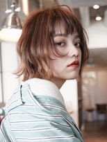 ギークス(GEEKS) 【GEEKS渋谷】レイヤーボブ/ショコラピンク/冬カラー/伸ばしかけ