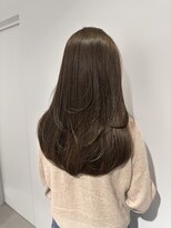 ムード(MOOD,)&nbsp;イメチェン/ピンクベージュ/アンブレラカラー/前髪/銀座駅