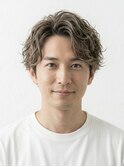 ◎清潔感抜群！ビジネスニュアンスパーマ×アップバング
