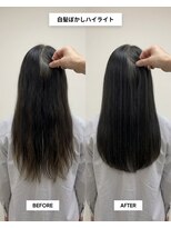 センジュ 名古屋 名駅(SENJYU)&nbsp;白髪ぼかしハイライト/ナチュラルストレートロング