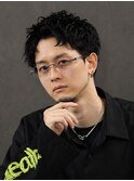 スパイキーショート×ルーズショート×ピンパーマ×men's
