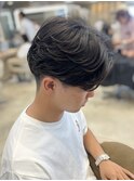 ニュアンスパーマメンズパーマメンズ毛流れパーマフェザーパーマ