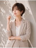 【満足度No.1＊感動イノアカラー】白髪ぼかし×大人ショート元町