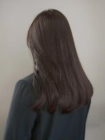 ヌード(nude)&nbsp;ツヤ感グレージュセミロング｜髪質改善カラー