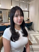 ロンドアベニール 北千住(Lond avenir)&nbsp;くびれレイヤー/オリーブベージュ/顔周り/シースルー/北千住