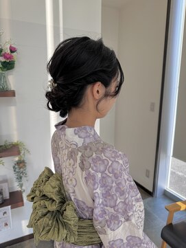 ドーズヘアー(DOUZE HAIR) 安城七夕まつり|浴衣ヘアセット×シニヨンアレンジ