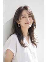 アッシュ 学芸大学店(Ash)&nbsp;ロング/大人女性/アッシュグレー/白髪ぼかしハイライト