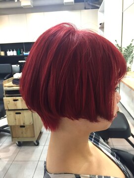 ペネロープ(Penelope) 《新宿PENELOPE》とにかく赤るいボブ  【担当  RYO】