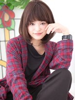 パティオン(PATIONN)&nbsp;丸みのある長めボブ内巻きストレート似合わせカットふわ軽ロブ