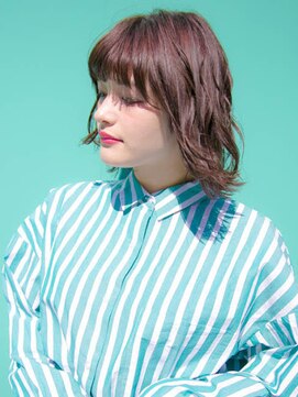 リリアン 表参道(relian) ラベンダーアッシュ×切りっぱなしボブでお洒落ヘア☆