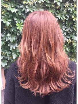 リー 甲子園(Lee) ピンクベージュ×波ウエーブ