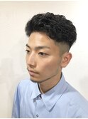 フェードカット&パーマ