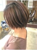 【お手入れ簡単ショートボブ】