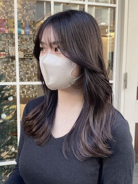 ネオリーブアイム 横浜西口店(Neolive aim) 上品な韓国ヘア サイドバング【横浜】