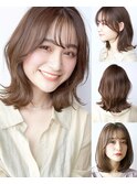こなれ女子《おしゃれくびれヘア》柔らかモカブラウンカラー
