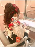 リボン盛り盛りポニーテール【新宿歌舞伎町ヘアメ)