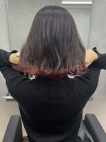 ジエクト カナウ(The Ect canow)&nbsp;裾カラー/チェリーレッド