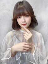 ロンドローズ 名古屋(Lond damaskRose)&nbsp;リフトレイヤー センターパート ブリーチ縮毛矯正 ヨジャドル181