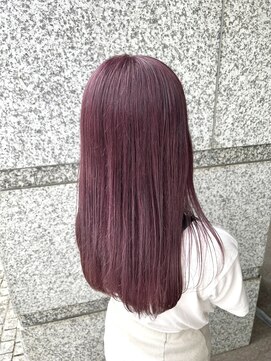 サロンドミルク 溝の口店(salon de MiLK) ケアブリーチで染めるワインレッド【溝の口、武蔵溝ノ口】