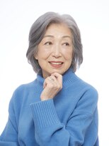 えがお美容室&nbsp;【えがお美容室】60代グレイヘアの方に◎ボブパーマスタイル