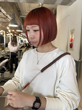 キーン 立川店(keen) 【keen×田中】ミニボブ×オレンジカラー