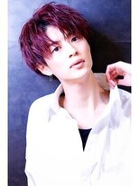 リップスヘアー 銀座(LIPPS hair) 赤髪センターパート