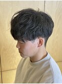シャドウパーマナチュラルマッシュメンズパーマ