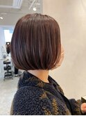 ハイライトカラー/くびれヘア/レイヤーパーマ/ミニボブ[銀座]
