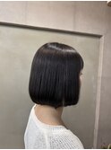 くびれヘア/暗めカラー/アプリコットオレンジ/縮毛矯正