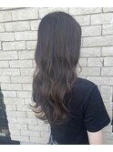 Aラインロング×グレージュ