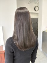 ヘアー アイス 御器所本店(HAIR ICI) ブリーチなしオリーブグレーカラー暗めカラー秋カラー冬カラー