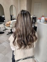 エラ(ere) コントラストハイライト 外国人風ベージュハイライト