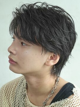 フィフス 渋谷(fifth) フェザーパーマニュアンスパーマセンターパートメンズパーマ渋谷