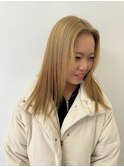 ブロンドベージュ/艶髪ハイトーン