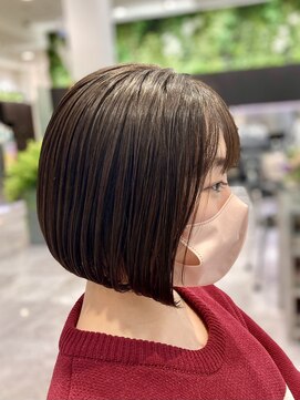 イメージア ボーノ相模大野店(IMAGE-A) 【相模大野カラー】清潔感と艶ナチュラルブラウンボブ