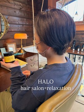 ハロ(HALO) OWAY H color使用｜ショートボブ