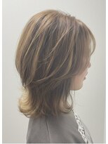 美容室9A&nbsp;ハイライト×透明感ベージュ