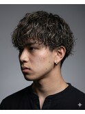 メッシュに。波巻きスパイラルパーマ